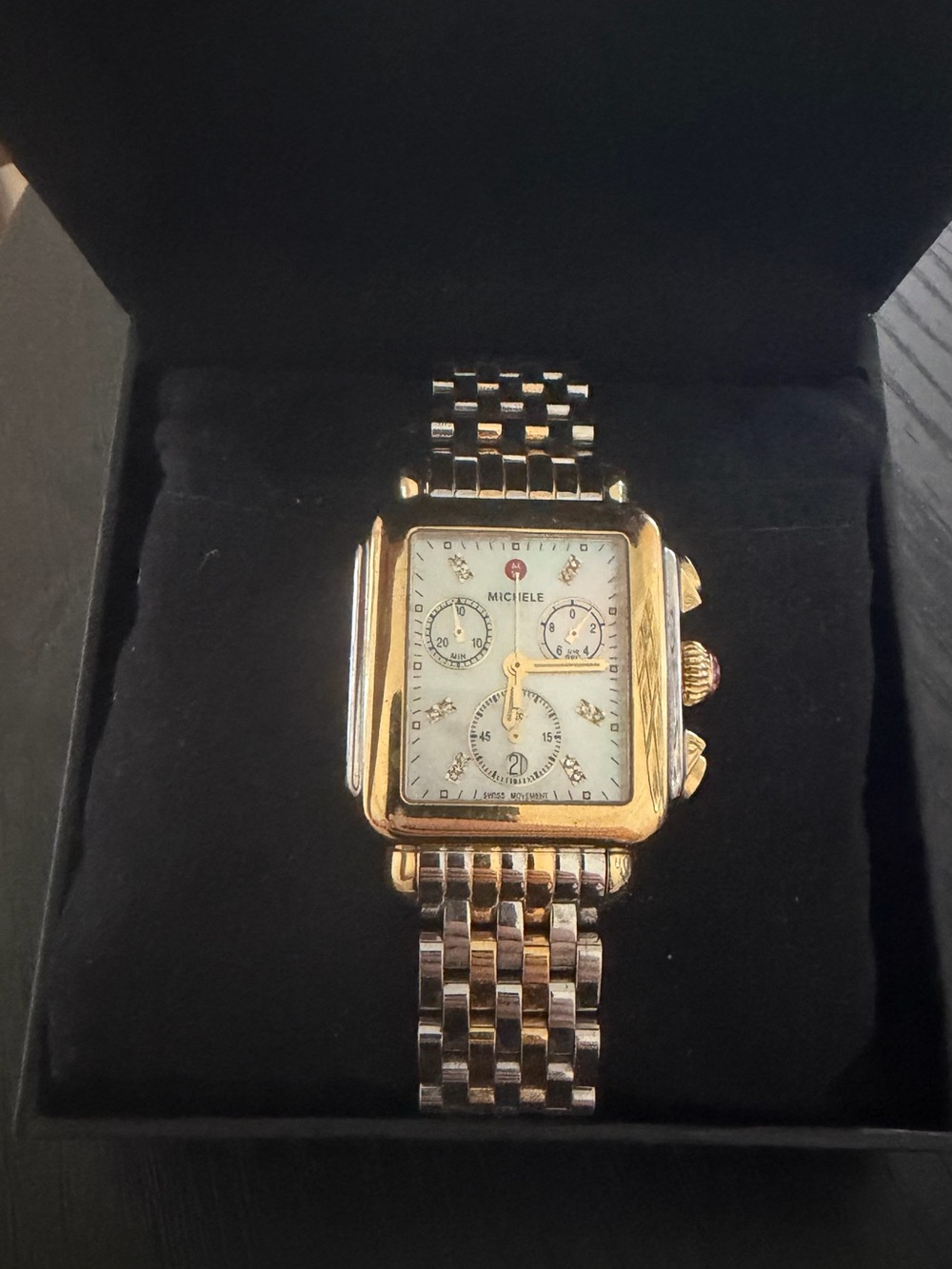 Michele Deco Chronograph Date Two-Tone Stainless steel & diamonds Women’s Watch